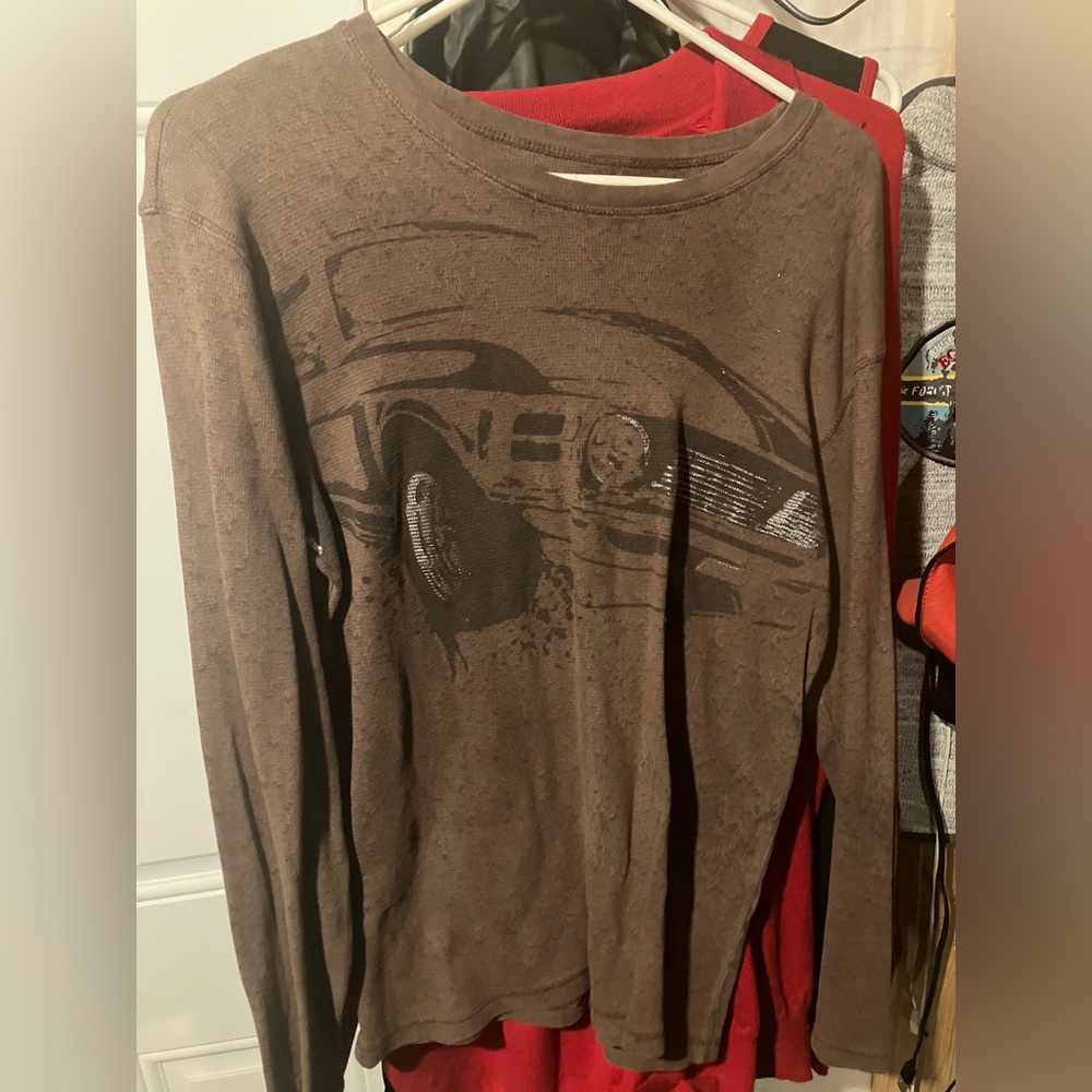 Vtg Y2K Xtreme Couture MMA affliction long sleeve camaro graphic L/S shirt sz XL